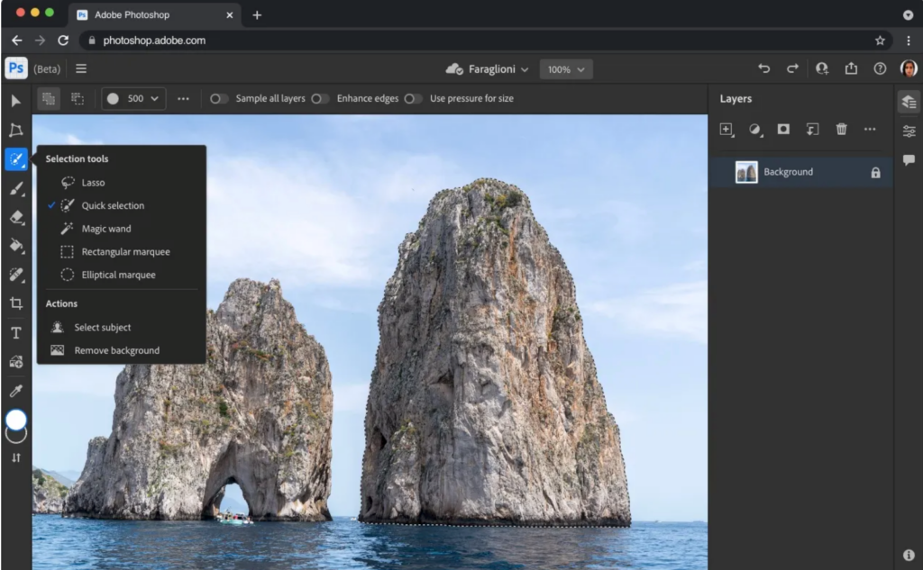 Photoshop on Web